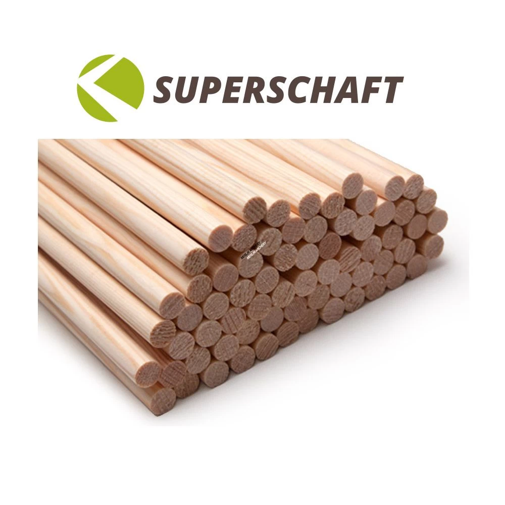 Superschaft Spruce Tapered Arrow Shafts - 5/16 To 9/32 3 Superschaft Spruce Tapered Arrow Shafts - 5/16 To 9/32
