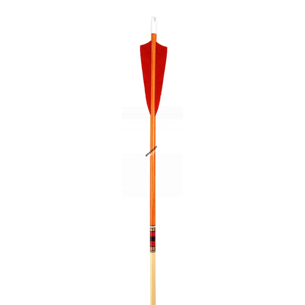 Bearpaw Premium Spruce Wooden Arrows - 11/32" - Cherry 3 Bearpaw Premium Spruce Wooden Arrows - 11/32" - Cherry